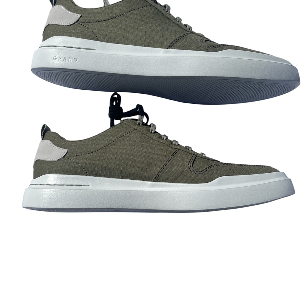 Cole Haan New Men's 10.5 Olive Green Canvas Sneakers - Picture 4 of 7